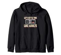 Vamos a Resolver Esto como Adultos Gamer Console Retro Games Sudadera con Capucha