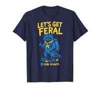¡Vamos a ser ferales! Explorador de Senderismo Mapache Scouting America Camiseta