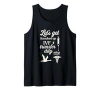 Vamos a ser golpeado Día de Transferencia FIV Mamá Fertilidad Mujeres Camiseta sin Mangas