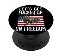 Vamos a ser jodido en la libertad patriótica PopSockets PopGrip Adhesivo