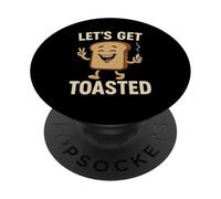Vamos a ser tostados Pan de Dibujos Animados Humor Retro PopSockets PopGrip Adhesivo