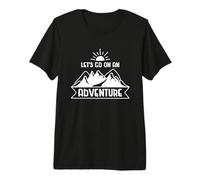 Vamos A Una Aventura Montaña Senderismo Camping Natur Camiseta Premium