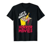 Vamos a Ver películas de Terror Funny Halloween Party Spooky Scary Camiseta