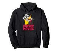 Vamos a Ver películas de Terror Funny Halloween Party Spooky Scary Sudadera con Capucha