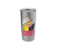 Vamos a ver películas de terror Funny Halloween Party Spooky Scary Vaso térmico de acero inoxidable de doble pared
