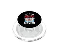 Vamos a Ver películas de Terror Halloween Funny Ghost Skeleton PopSockets PopGrip para MagSafe