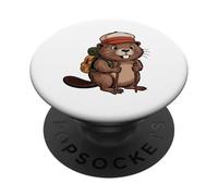Vamos - Aventura de senderismo con castor PopSockets PopGrip Adhesivo