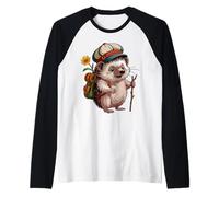 Vamos - aventura de senderismo con un erizo Camiseta Manga Raglan