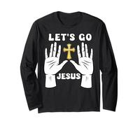 Vamos Jesús Entusiasta de la fe Cristiana Manga Larga