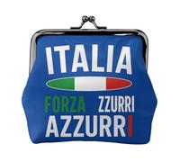 Vamos, monedero con cierre de beso con estampado de chaquetas azules, exquisito y versátil para monedas, tarjetas