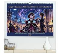 Vampir-Akademie: Mitternacht in der ersten Bankreihe (hochwertiger Premium Wandkalender 2027 DIN A2 quer), Kunstdruck in Hochglanz: Begleite die kleine Vampirin Luna bei ihrem turbulenten Schulalltag