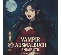 Vampir Ausmalbuch Anime Stil für Erwachsene