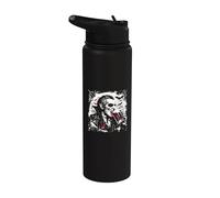 Vampire Beer Drinking: espeluznante amante de Halloween de la cerveza Drácula Stainless Steel Insulated Water Bottle