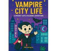 Vampire City Life: A Spooky Cute Coloring Adventure
