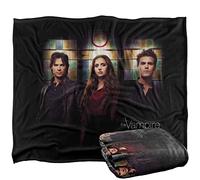 Vampire Diaries - Manta con diseño de Ventanas manchadas, con Licencia Oficial, Tacto Sedoso, súper Suave, 152 x 127 cm