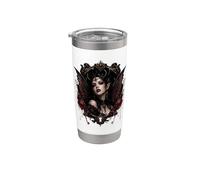 Vampire Fairy Gothic Horror Dark Fae Vaso térmico de acero inoxidable de doble pared