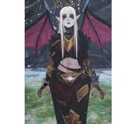 Vampire Girl Velvet Grid Journal 3. - A4 0.5 cm (0.196 inch) Diced Paper, 120 Pages: Dark Fantasy Graph Paper Notebook for Gothic Aesthetic Lovers, Writers, RPG Fans, and Creative Souls