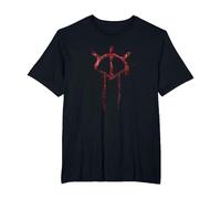Vampire: The Masquerade Bloodlines 2 Icono Rojo Camiseta, Hombre Tallas Grandes, Negro, 3X Alto
