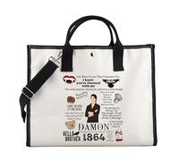 Vampire Tv Show - Bolsa de mano inspirada en TVD, regalo para fanáticos del programa de televisión, Bolsa de vampiro para niña, cm