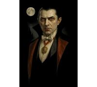 Vampire Under Full Moon Journal - Dark Fantasy Horror Art Notebook: Great for journaling, creative writing, or sketching
