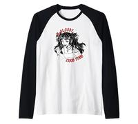 Vampiro Gótico Chica Retro Horror Manga Bloody Bites Oscuro Camiseta Manga Raglan