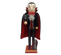 Vampiro Skeleton Nutcracker - Figura de Madera de 14 Pulgadas, decoración de mantel de estante de halloween, Pantalla gótica de fiesta, cascanueces con características detalladas de vampiro