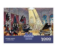 Vampiros del Castillo de Transilvania Puzzle De Madera Impermeable DIY Puzzles De 1000 Piezas para Adultos Imposible Rompecabezas Juegos Educativos
