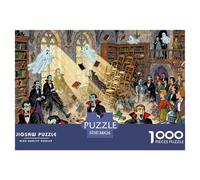 Vampiros del Castillo de Transilvania Puzzle De Madera Impermeable DIY Puzzles De 1000 Piezas Regalos para Adultos Imposible Rompecabezas Decoración del Hogar