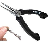 VAMPLIERS World's Best Pliers, Screw Extraction Mini Plier+Needle Nose+Long Nose & Mini Nippers ESD Safe for IT/iPhone/Mac & PC/Electronic Repair (Mini Needle Nose Pliers)
