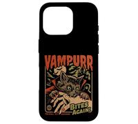 Vampurr Bites Again! Funny Cat Halloween Vintage Graphic Carcasa para iPhone 16 Pro