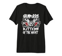 Vampurrs Kittens of The Night Funny Kitten Cat Lovers Camiseta Premium