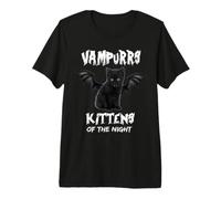 Vampurrs Kittens of The Night Funny Kitten Cat Lovers Camiseta Premium