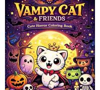 Vampy Cat & Friends: Cute Horror Coloring Book