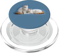 Van Cats de Turquía. ¡Dos Colores de Ojos! PopSockets PopGrip para MagSafe