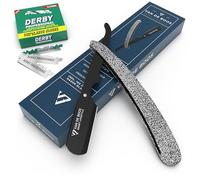 Van De Boos® - navaja de afeitar barbero profesional con 100 hojas de Derby para la barba