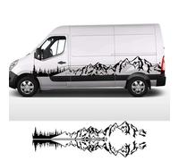 Van Door Side Stickers, For Renault Master, For Nissan NV400 Car Camper Graphics Mountain Decals Auto Tuning Accessories