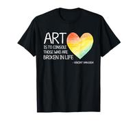 Van Gogh Art Cita Vida Rota, Artista Inspiración Corazón Vibe Camiseta