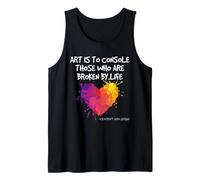 Van Gogh Art Cita Vida Rota, Artista Inspiración Corazón Vibe Camiseta sin Mangas