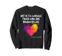 Van Gogh Art Cita Vida Rota, Artista Inspiración Corazón Vibe Sudadera
