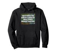 Van Gogh Cita Grandes Cosas Artista Motivación Historia del Arte Sudadera con Capucha
