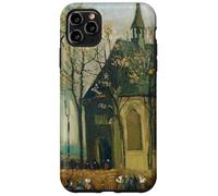 Van Gogh - Congregación dejando la Iglesia en Nuenen Carcasa para iPhone 11 Pro MAX