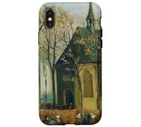 Van Gogh - Congregación dejando la Iglesia en Nuenen Carcasa para iPhone X/XS