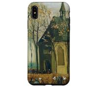 Van Gogh - Congregación dejando la Iglesia en Nuenen Carcasa para iPhone XS MAX