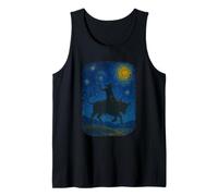 Van Gogh Cowboy Bull Rider Rodeo Western Camiseta sin Mangas