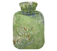 Van Gogh Daubigny's Garden - Botella de agua caliente con funda para cama de invierno, cuello y hombros, 1 L
