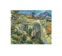 Van Gogh《Entrada a una cantera》Lienzos de Arte Moderno -Decoración Pared -Lienzo Pinturas Pasillo Decorativo Poster Impresiones Decoración Del Hogar(20x25cm-8x10inch)Sin Marco