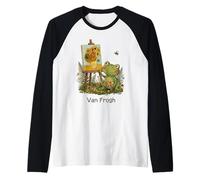 Van Gogh Funny Art Juego de Palabras con diseño de Girasoles Camiseta Manga Raglan