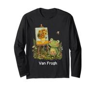 Van Gogh Funny Art Juego de Palabras con diseño de Girasoles Manga Larga