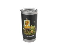 Van Gogh Funny Art Juego de palabras con diseño de girasoles Vaso térmico de acero inoxidable de doble pared