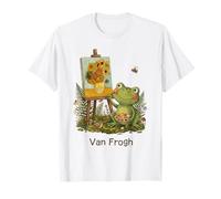 Van Gogh Funny Art Teacher Juego de Palabras Lindo Rana Pintura Girasoles Camiseta